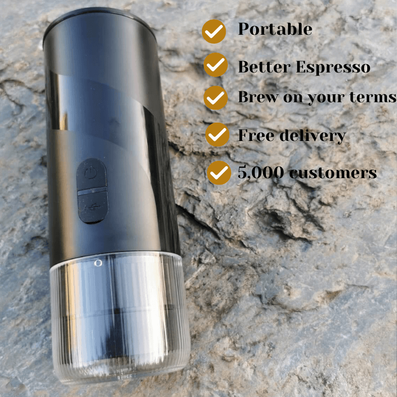 ObsidianRitual™ Premium Portable Electric Espresso Machine