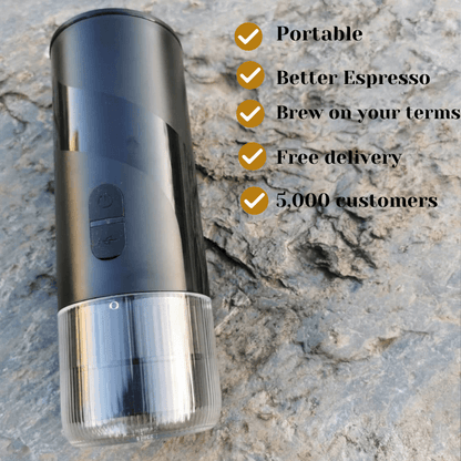 ObsidianRitual™ Premium Portable Electric Espresso Machine